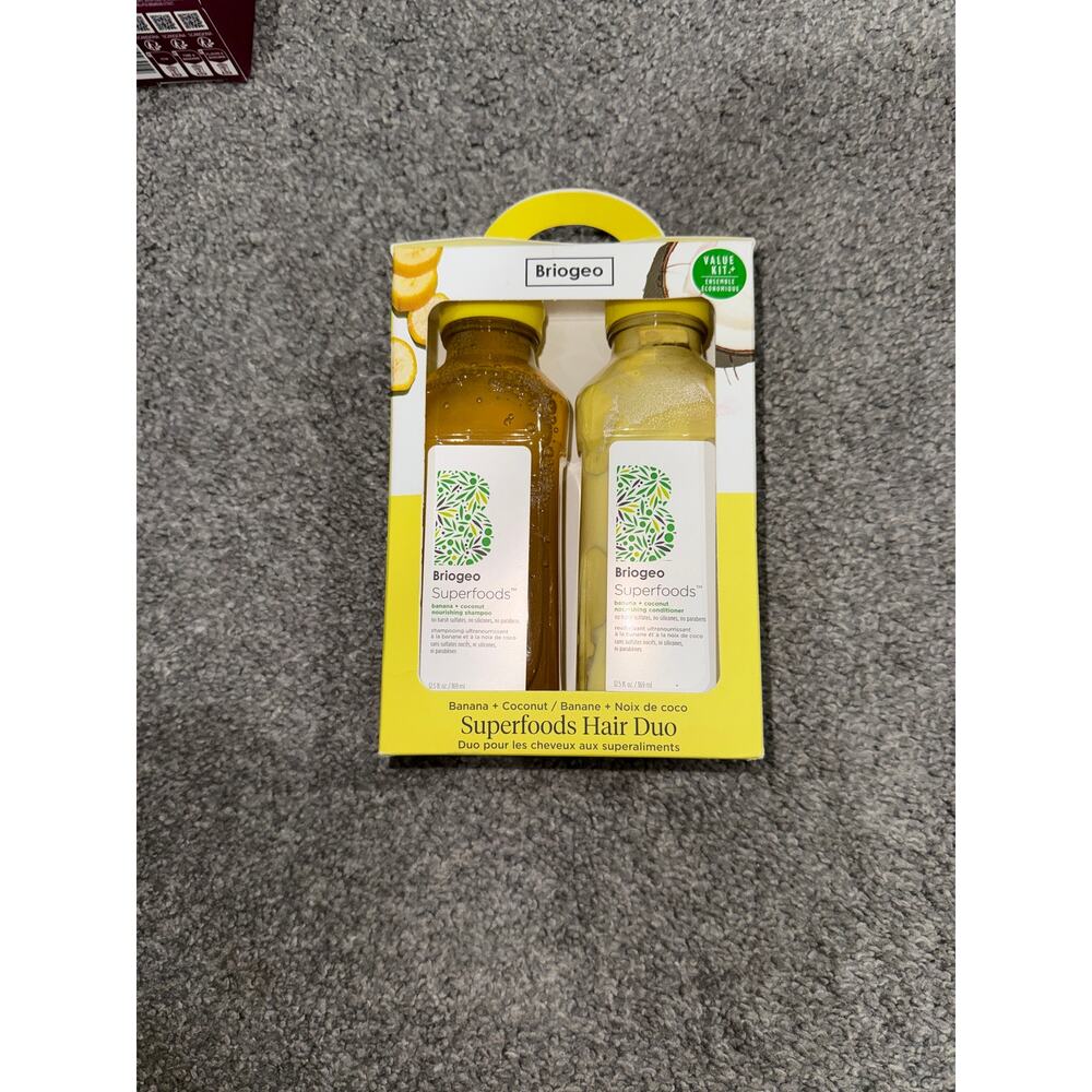 Briogeo Superfoods Hair Duo kit nourishing banana coconut set - NEW